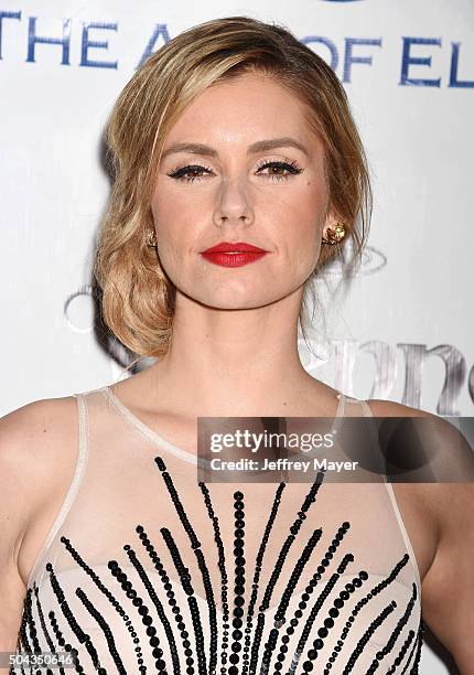 Actress Brianna Brown attends the Art of Elysium 2016 HEAVEN Gala presented by Vivienne Westwood & Andreas Kronthaler at 3LABS on January 9, 2016 in...