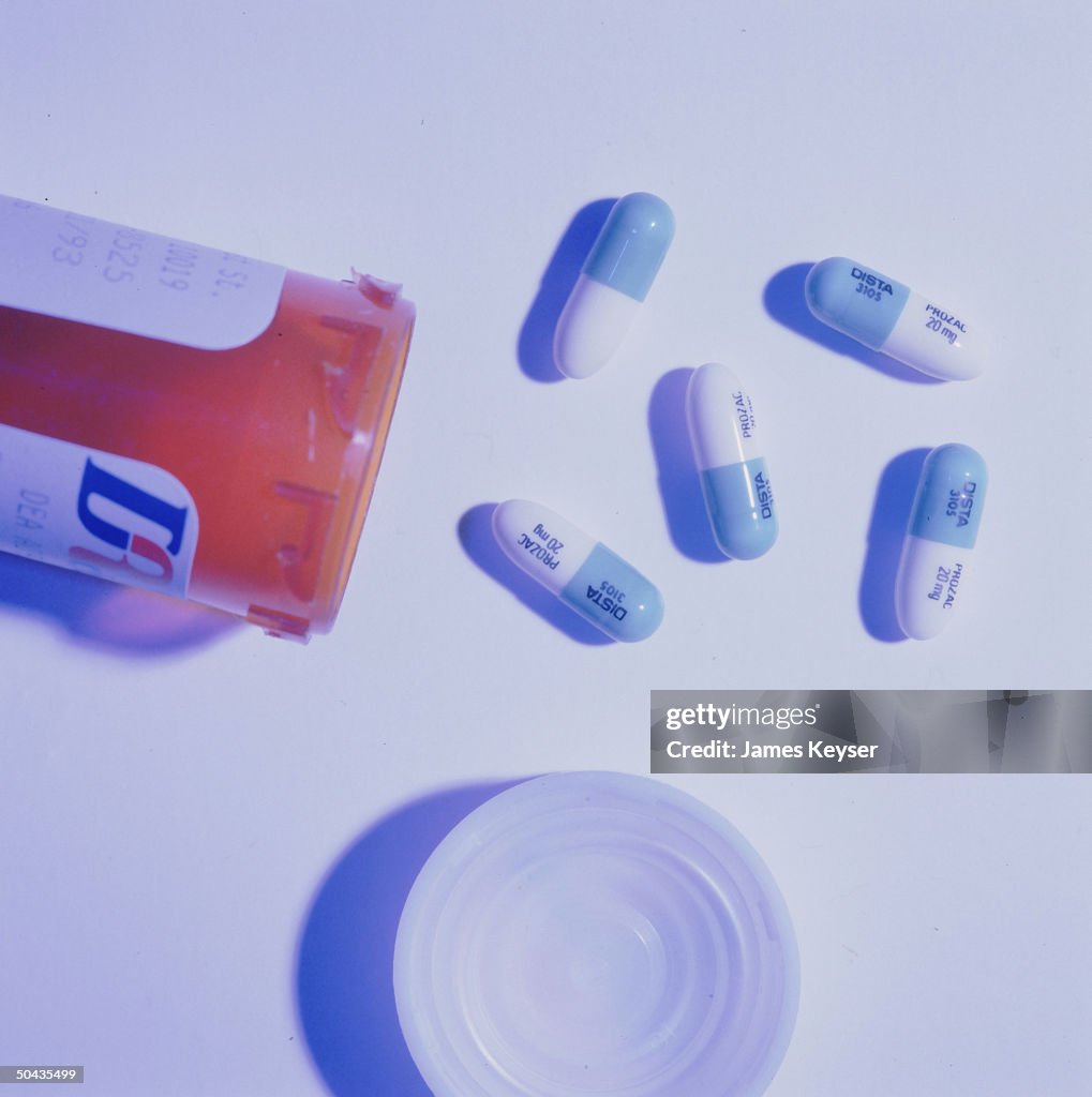 Prozac capsules, Eli Lilly's widely pres