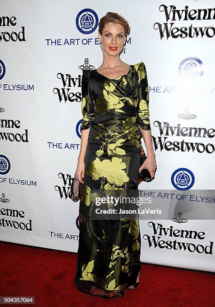 Angela Lindvall attends Art of Elysium's 9th annual Heaven Gala at 3LABS on January 9, 2016 in Culver City, California.