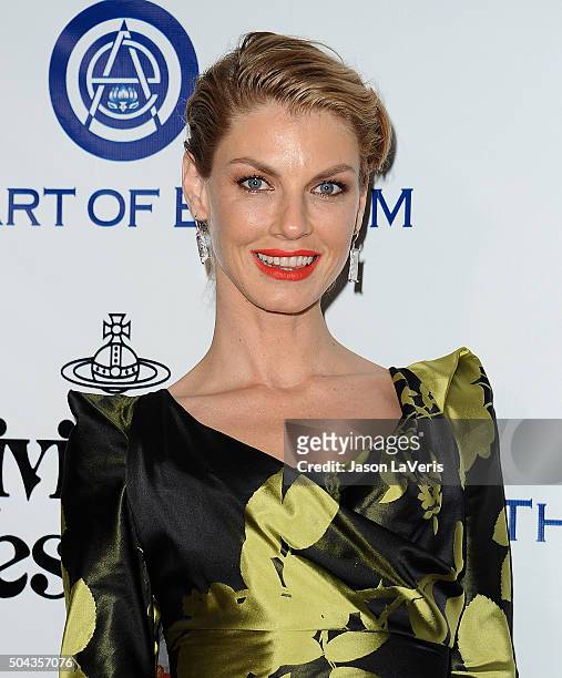 Angela Lindvall attends Art of Elysium's 9th annual Heaven Gala at 3LABS on January 9, 2016 in Culver City, California.