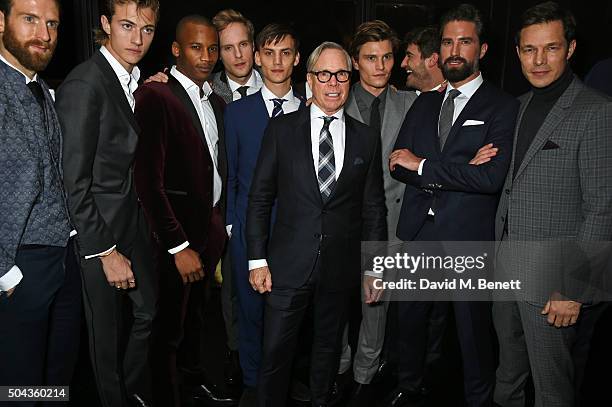 Craig McGinlay, Lucky Blue Smith, Eric Underwood, Jack Fox, Josh Ludlow, Tommy Hilfiger, Oliver Cheshire, Robert Konjic, Jack Guinness and Paul...