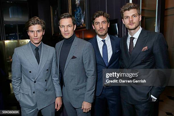 Oliver Cheshire, Paul Sculfor, Robert Konjic and Jim Chapman attend a dinner hosted by Tommy Hilfiger and Dylan Jones to celebrate The London...