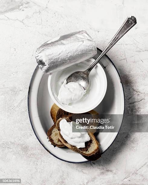 greek yogurt - yoghurt lid stock pictures, royalty-free photos & images