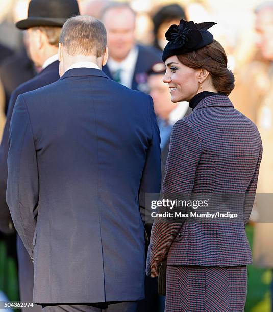 Prince William, Duke of Cambridge and Catherine, Duchess of Cambridge attend a wreath laying ceremony to mark the 100th anniversary of the final...