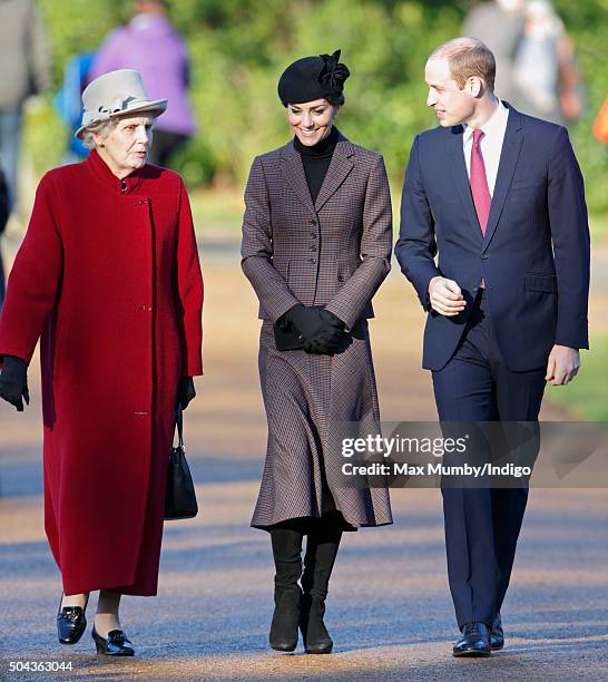 Mary Morrison , Catherine, Duchess of Cambridge and Prince William, Duke of Cambridge attend a wreath laying ceremony to mark the 100th anniversary...