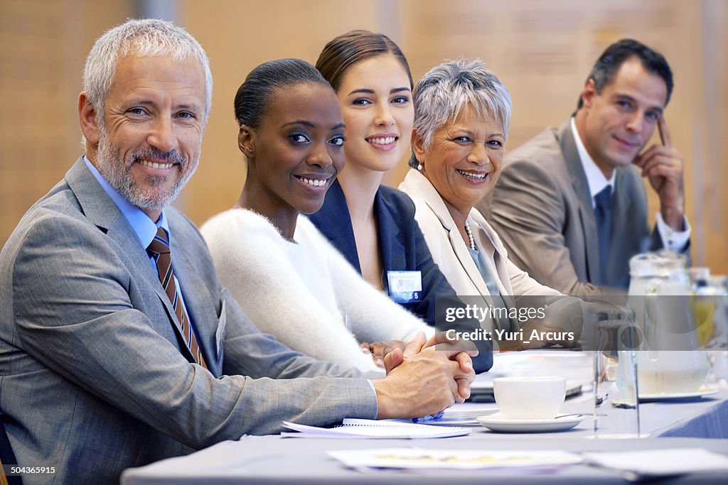 Enjoying the press conference