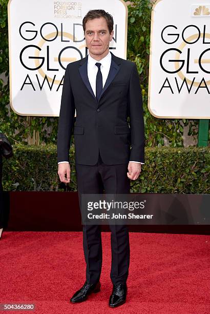 Actor Michael Shannon attends the 73rd Annual Golden Globe Awards held at the Beverly Hilton Hotel on January 10, 2016 in Beverly Hills, California.