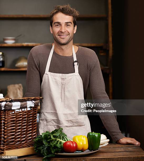 let the preparation begin! - chef apron stock pictures, royalty-free photos & images