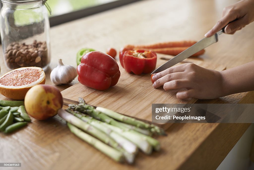 Preparing a fresh treat