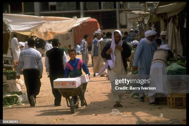 Vegetable market.