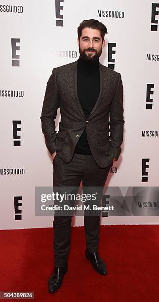 Matt Johnson attends E!'s Live From The Red Carpet Golden Globes Watch Along Party held at St Martin's Lane Hotel on January 10, 2016 in London,...