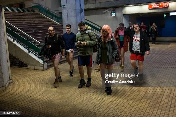 No Pants Subway Ride event in Bucharest No Pants Subway Ride event in Bucharest