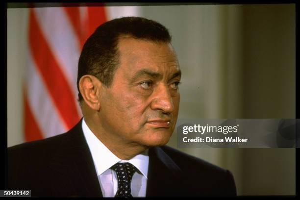 Egyptian Pres. Hosni Mubarak .