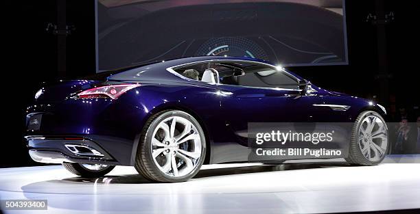 The Buick Avista Concept is revealed to the news media on the eve of the 2016 North American International Auto Show January 10th, 2016 in Detroit,...