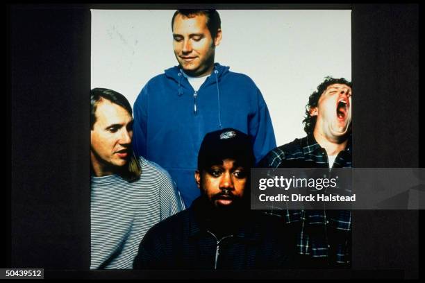 Dean Felber, Mark Bryan, Darius Rucker & Jim Soni Sonefeld of rock group Hootie & the Blowfish.