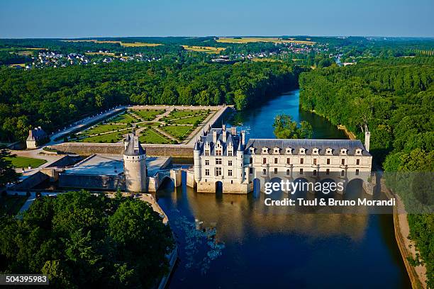 france, loire valley,  chenonceau castle - chenonceaux photos et images de collection