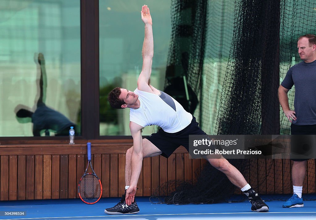 Andy Murray Training Session