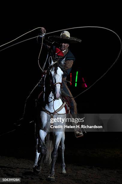 Charro Rodeo Ropes Bull Riding Charro Style Photos and Premium High Res Pictures - Getty ...