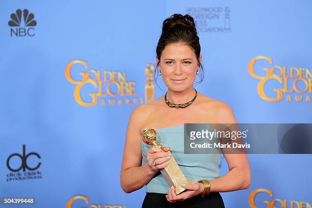 Actress Maura Tierney, winner of Best Performance by an Actress in a Supporting Role in a Series, Limited Series or Motion Picture Made for...