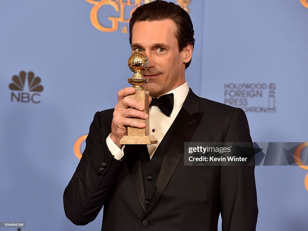 73rd Annual Golden Globe Awards - Press Room