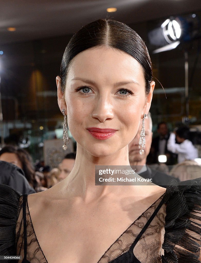 Moet & Chandon At The 73rd Annual Golden Globe Awards - Red Carpet