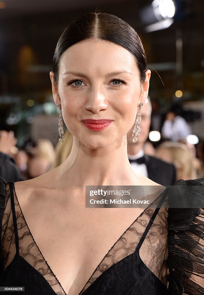 Moet & Chandon At The 73rd Annual Golden Globe Awards - Red Carpet