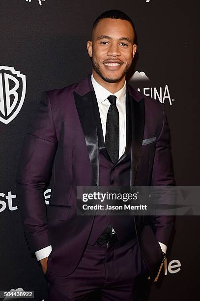 Actor Trai Byers attends The 2016 InStyle And Warner Bros. 73rd Annual Golden Globe Awards Post-Party at The Beverly Hilton Hotel on January 10, 2016...