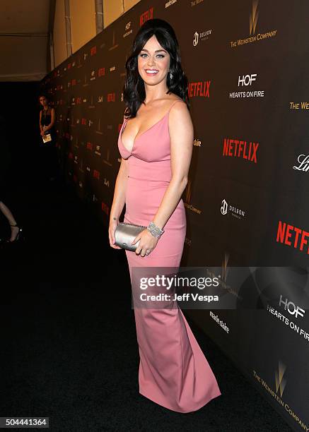 Singer Katy Perry attends The Weinstein Company and Netflix Golden Globe Party, presented with DeLeon Tequila, Laura Mercier, Lindt Chocolate, Marie...