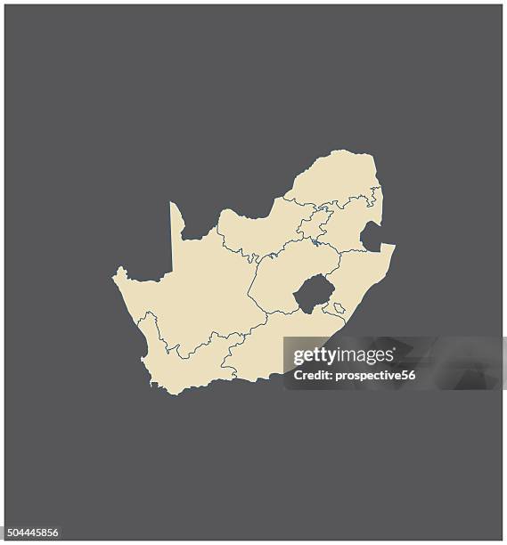 South Africa Map Outline Vector In Gray Background High Res Vector South Africa Map Outline Vector In Gray Background 