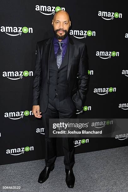 Writer/producer John Ridley attends Amazon Studios Golden Globe Awards Party at The Beverly Hilton Hotel on January 10, 2016 in Beverly Hills,...