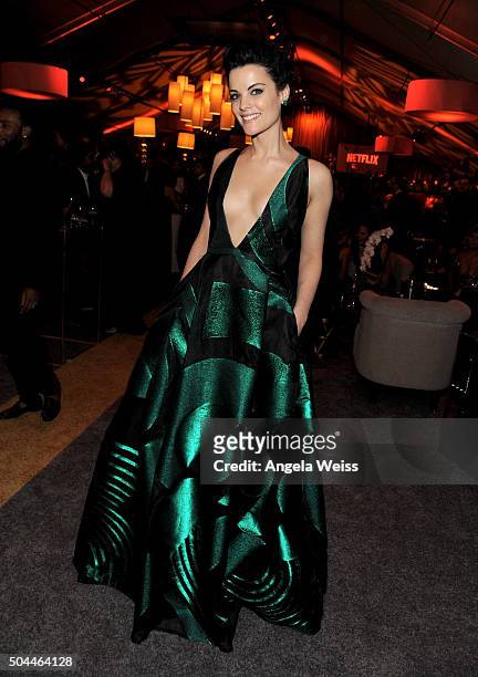 Actress Jaimie Alexander attends The Weinstein Company and Netflix Golden Globe Party, presented with DeLeon Tequila, Laura Mercier, Lindt Chocolate,...