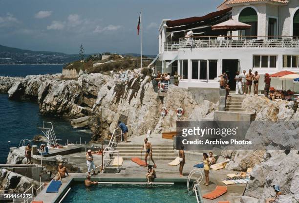 Part of the Hotel du Cap-Eden-Roc in Cap d'Antibes, southeastern France, circa 1965.