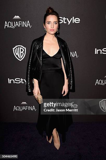 Actress/comedian Zoe Lister-Jones attends The 2016 InStyle And Warner Bros. 73rd Annual Golden Globe Awards Post-Party at The Beverly Hilton Hotel on...