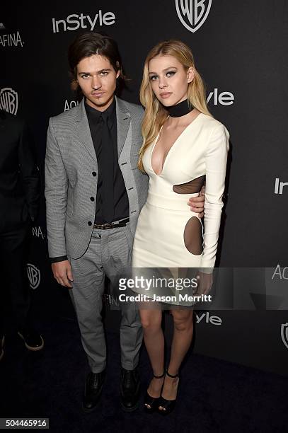 Actress Nicola Peltz and Will Peltz attend The 2016 InStyle And Warner Bros. 73rd Annual Golden Globe Awards Post-Party at The Beverly Hilton Hotel...