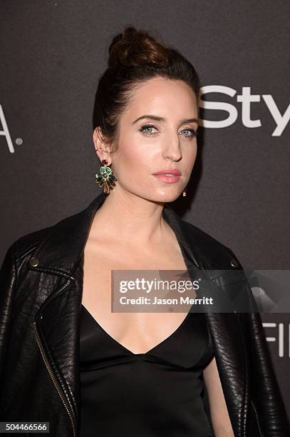 Actress/comedian Zoe Lister-Jones attends The 2016 InStyle And Warner Bros. 73rd Annual Golden Globe Awards Post-Party at The Beverly Hilton Hotel on...