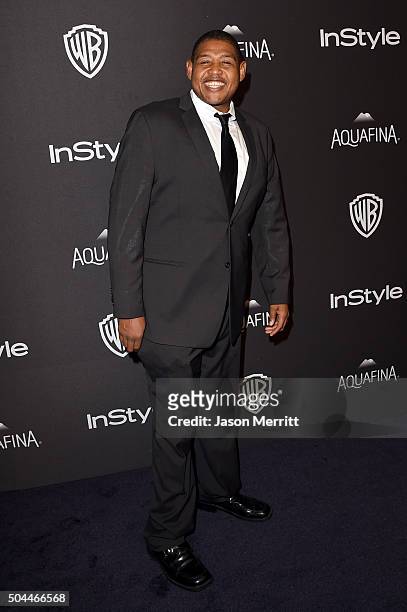 Actor Omar Benson Miller attends The 2016 InStyle And Warner Bros. 73rd Annual Golden Globe Awards Post-Party at The Beverly Hilton Hotel on January...