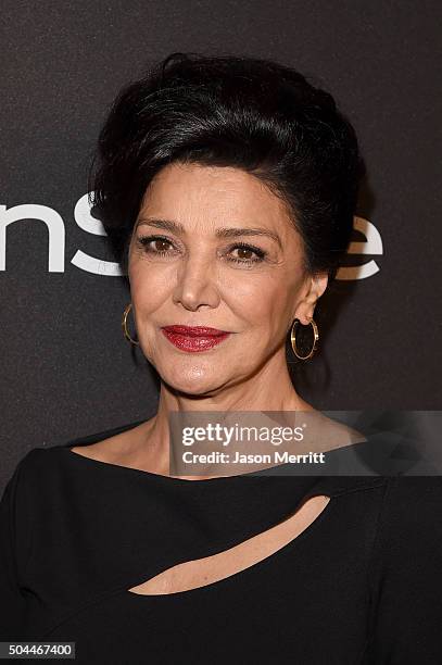 Actress Shohreh Aghdashloo attends The 2016 InStyle And Warner Bros. 73rd Annual Golden Globe Awards Post-Party at The Beverly Hilton Hotel on...