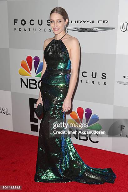 Actress Carly Chaikin attends Universal, NBC, Focus Features and E! Entertainment Golden Globe Awards After Party sponsored by Chrysler at The...