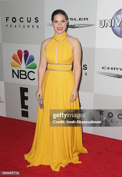 Actress America Ferrera attends Universal, NBC, Focus Features and E! Entertainment Golden Globe Awards After Party sponsored by Chrysler at The...