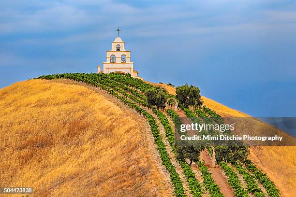 chapel on the hill - paso robles stock pictures, royalty-free photos & images