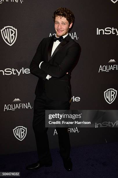 Actor Brett Dier attends InStyle and Warner Bros. 73rd Annual Golden Globe Awards Post-Party at The Beverly Hilton Hotel on January 10, 2016 in...