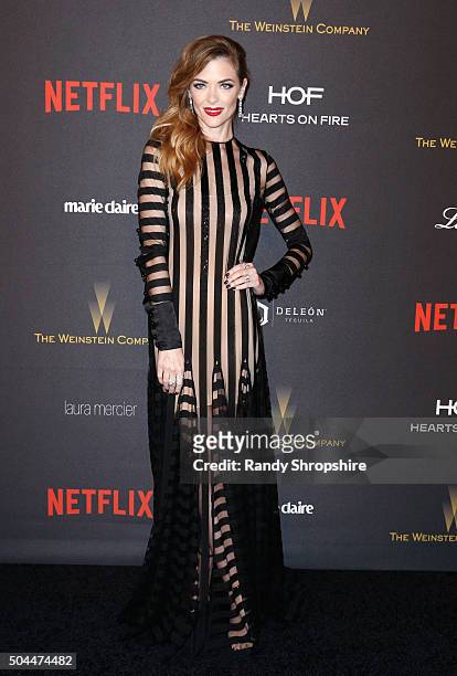 Actress Jaime King attends the 2016 Weinstein Company and Netflix Golden Globe Awards After Party at The Beverly Hilton on January 10, 2016 in Los...