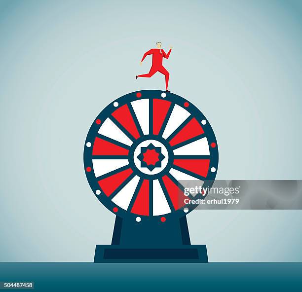 game show - wheel of fortune stock illustrations