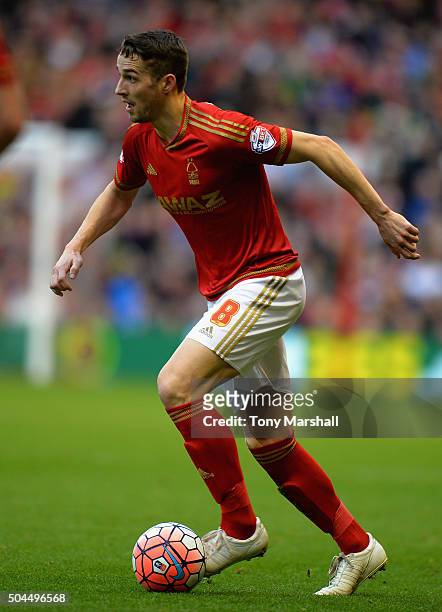 Chris Cohen of Nottingham Forest during The Emirates FA Cup Third Round match between Nottingham Forest and Queens Park Rangers at City Ground on...