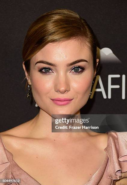 Actress Skyler Samuels attends InStyle and Warner Bros. 73rd Annual Golden Globe Awards Post-Party at The Beverly Hilton Hotel on January 10, 2016 in...