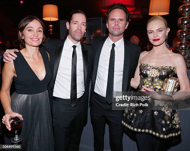 Writer/Director Nadia Conners, director Michael Polish, actor Walton Goggins and actress Kate Bosworth attend The Weinstein Company and Netflix...