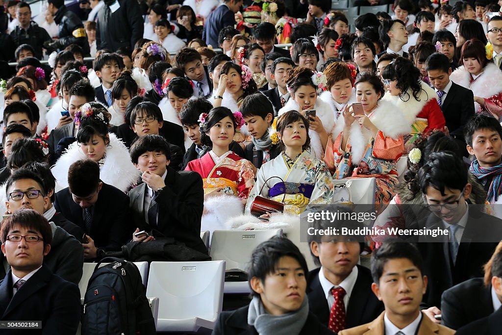 People Celebrate Coming of Age Day In Japan