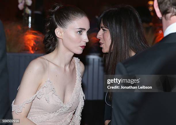 Actress Rooney Mara attends The Weinstein Company and Netflix Golden Globe Party, presented with DeLeon Tequila, Laura Mercier, Lindt Chocolate,...