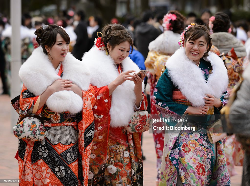 Japanese Youth Celebrate Coming Of Age Day
