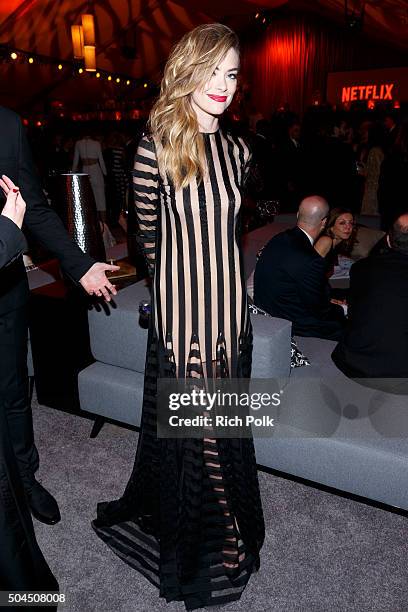 Actress Jaime King attends The Weinstein Company and Netflix Golden Globe Party, presented with DeLeon Tequila, Laura Mercier, Lindt Chocolate, Marie...